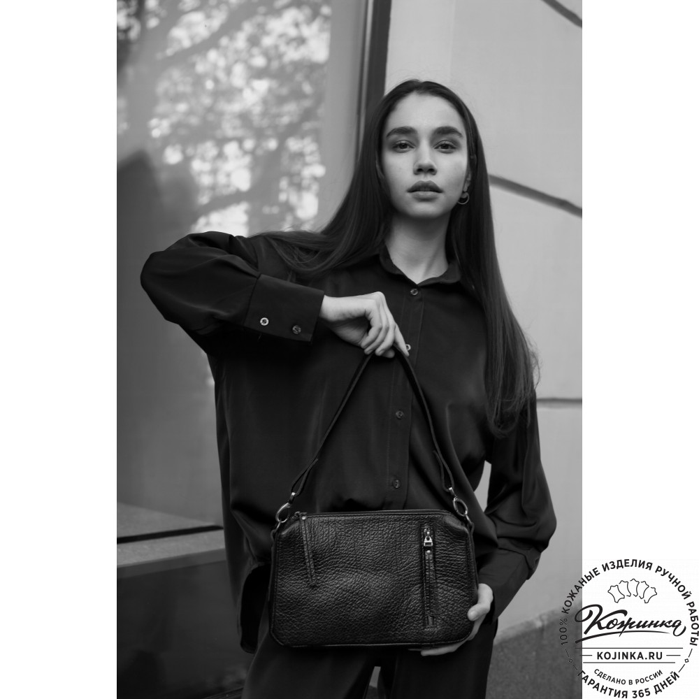 Женская кожаная сумка "Агата" (рыжая)